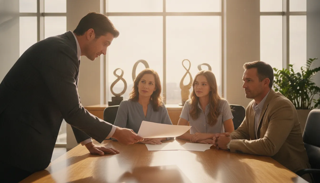 Texas car accident attorney meeting with an injured client to review a personal injury claim